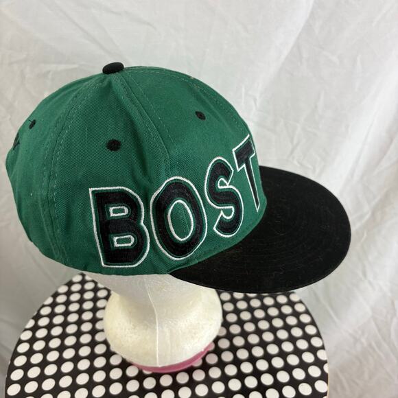 Boston Embroidered Spell Out Logo Sport Cap Hat Snapback - Picture 6 of 6